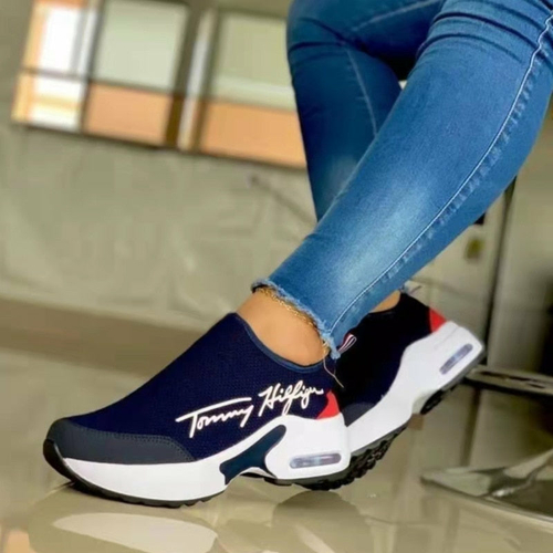 Flat Women Shoes Casual Breathable Wedges Ladies Walking Sneakers - Image 6