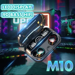 Original M10 Headphones Bluetooth Wireless Earpods Sports Stereo Noise