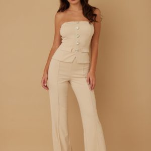 Classy Two Piece Sets With Oval Crystal Stone