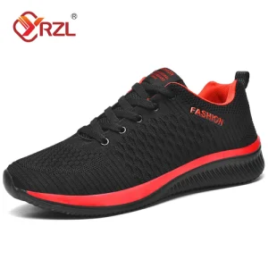 YRZL Men Shoes Breathable Mens Sneakers Comfortable Non Slip Casual