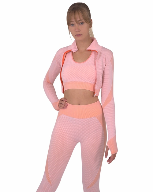 Trois Seamless Sports Jacket - Pink - Image 2