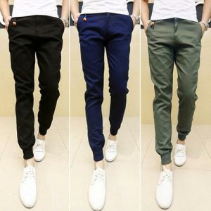Mens Skinny Joggers Chinos Slim Pants Men Trousers Hip Hop Pantalones