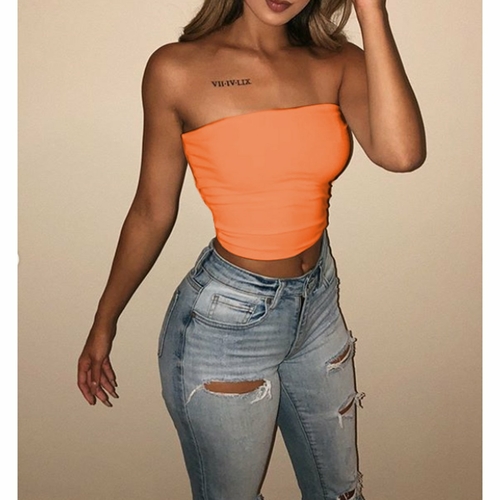 Women Sexy Casual Tank Solid Vest Blouse Sleeveless Summer Crop Shirt - Image 7